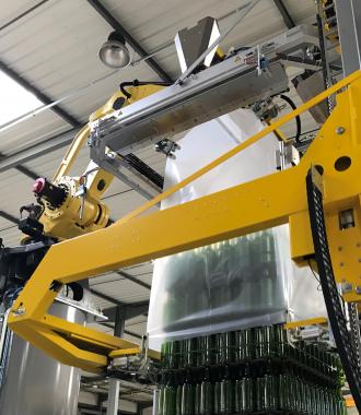 COMBI-GLASS ROBOT - Thimon pallet shrink wrapping glass market